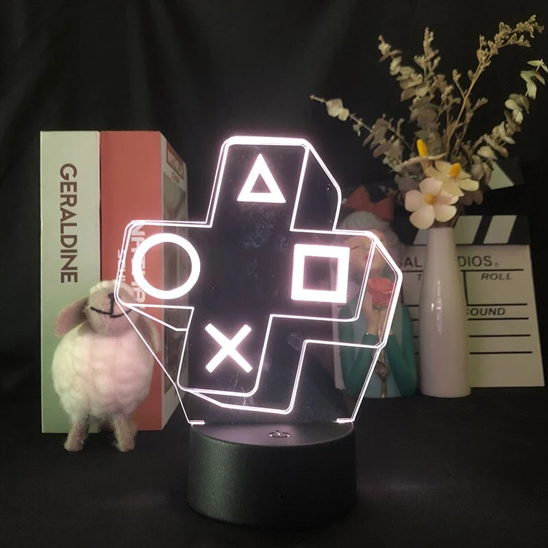 Game 3D Lamp Gamepad Evolution Lampe, Licht, Deko leuchtet in verschiedenen Farben