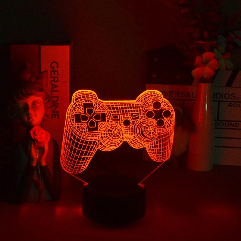3D Illusion Game Pad JoyPad Lampe Deko Licht Nachtlicht