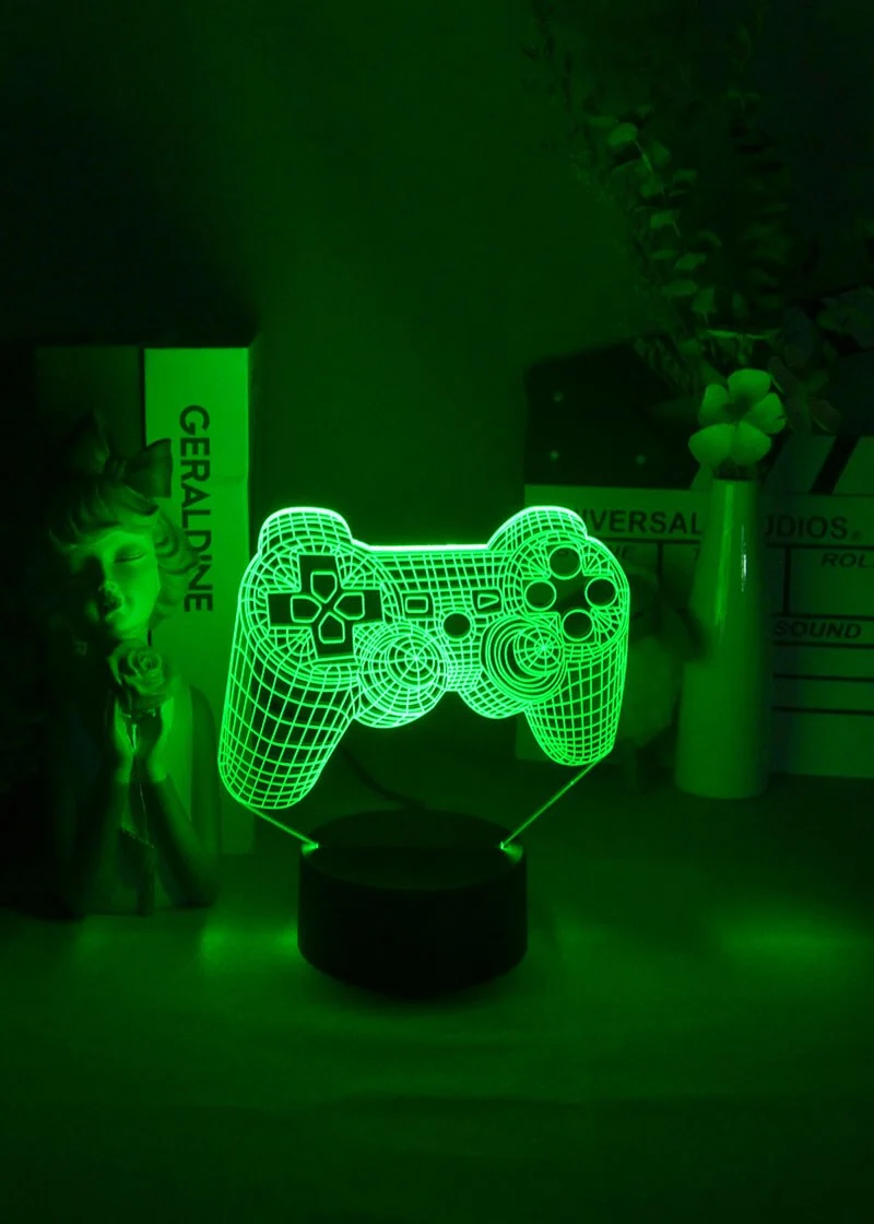 3D Illusion Game Pad JoyPad Lampe Deko Licht Nachtlicht