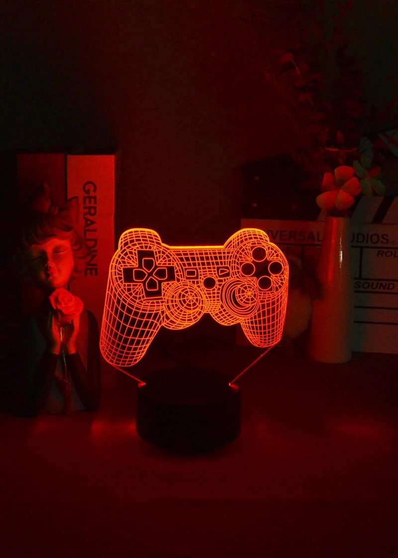3D Illusion Game Pad JoyPad Lampe Deko Licht Nachtlicht