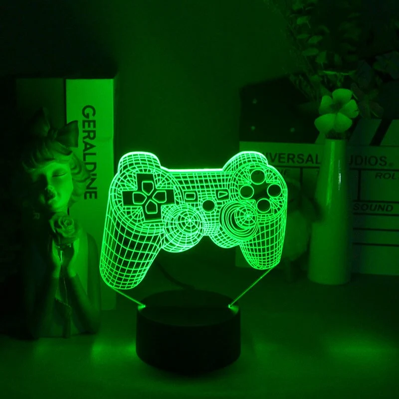 3D Illusion Game Pad JoyPad Lampe Deko Licht Nachtlicht
