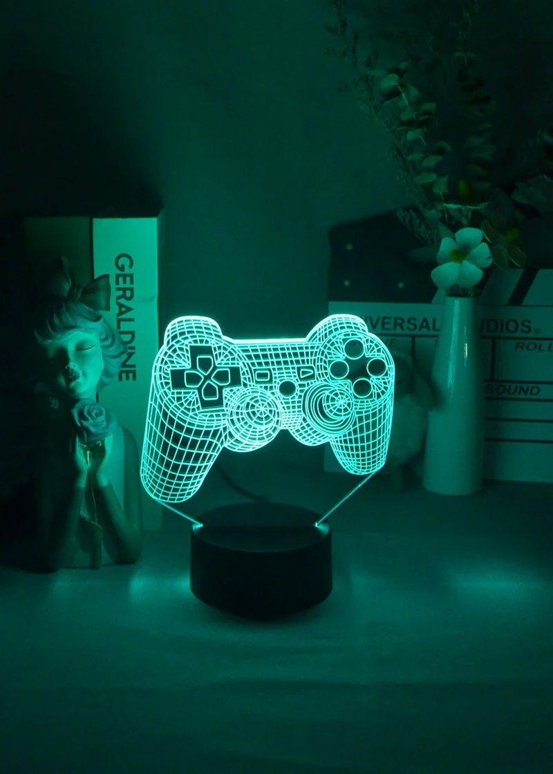 3D Illusion Game Pad JoyPad Lampe Deko Licht Nachtlicht