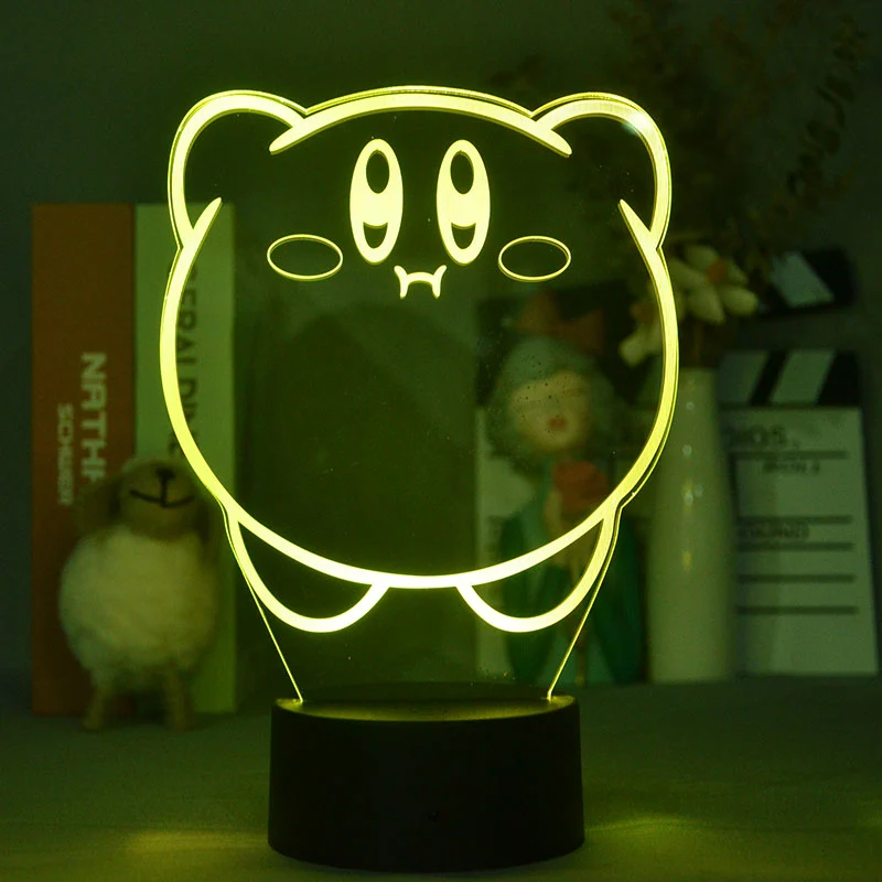 Kirby 3D Illusion Nachtlampe Deko Licht