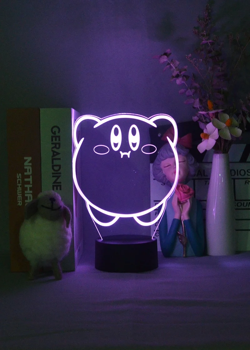 Kirby 3D Illusion Nachtlampe Deko Licht