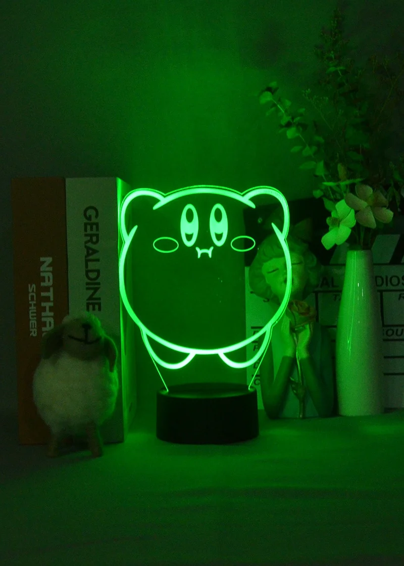 Kirby 3D Illusion Nachtlampe Deko Licht