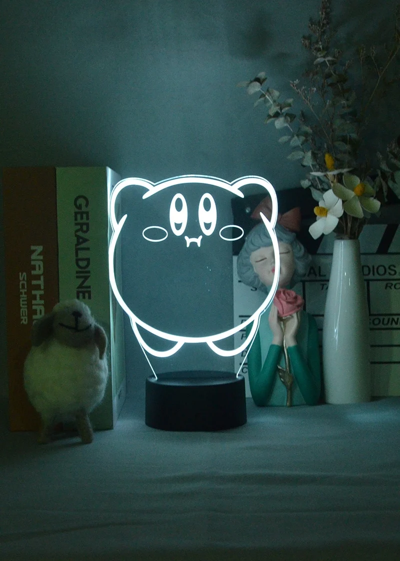 Kirby 3D Illusion Nachtlampe Deko Licht