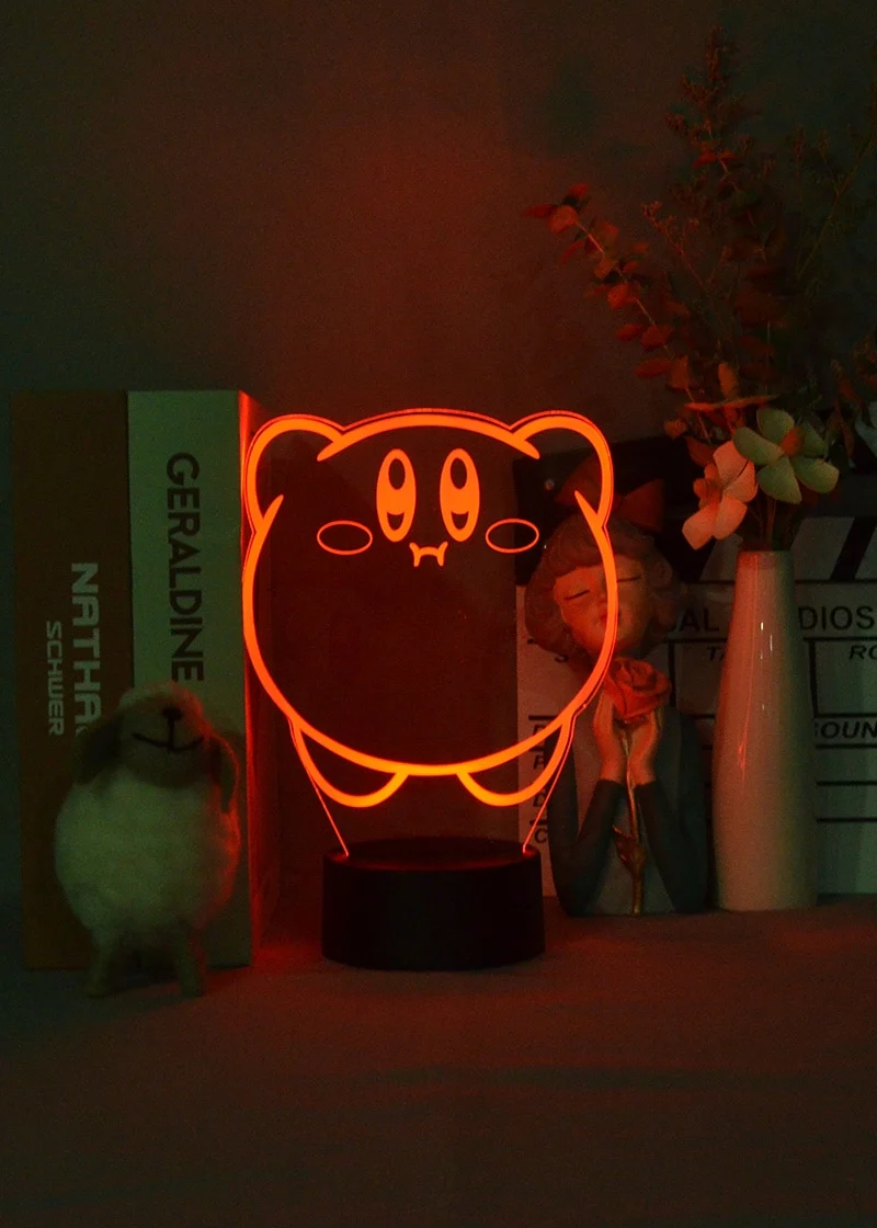 Kirby 3D Illusion Nachtlampe Deko Licht