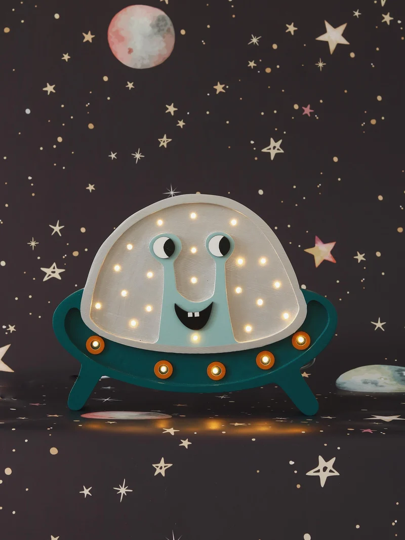 Little Lights UFO Night Light | Silver Dust