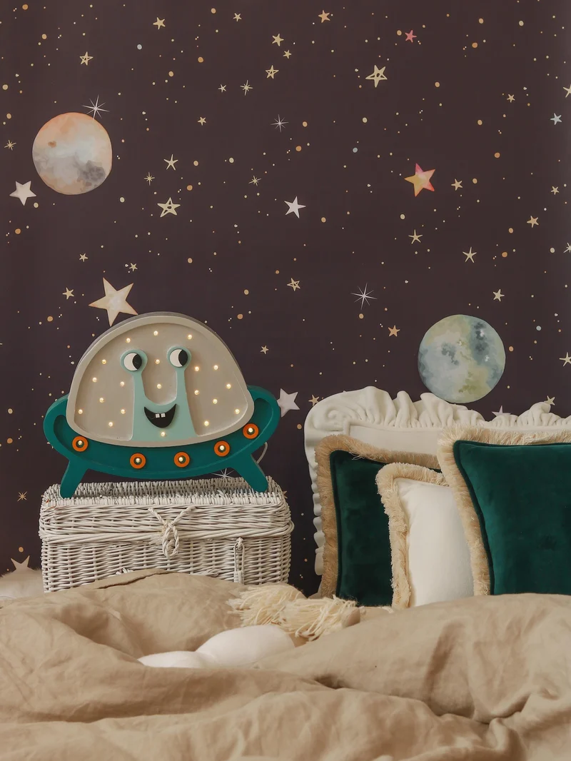 Little Lights UFO Night Light | Silver Dust