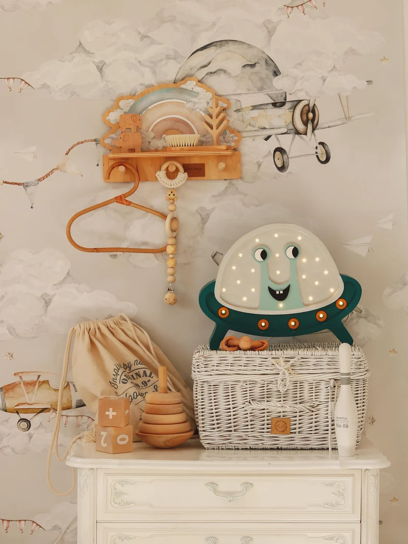 Little Lights UFO Night Light | Silver Dust