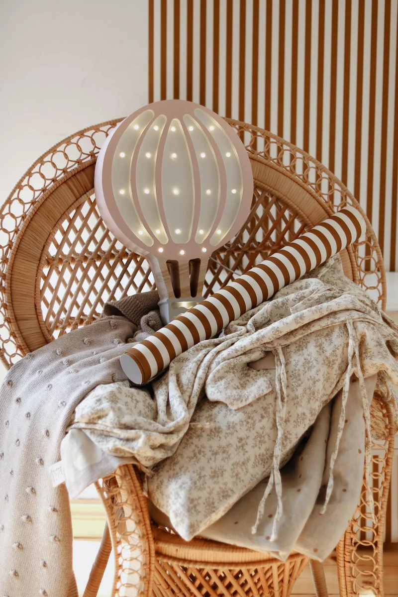 Little Lights Hot Air Balloon Night Light | Powder Pink