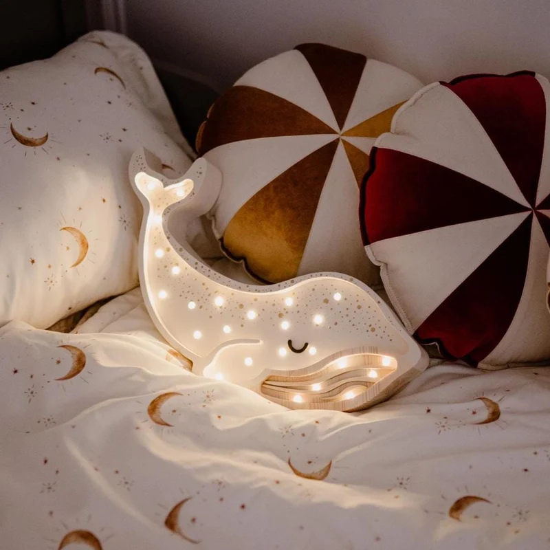 Little Lights Whale Night Light | Albino White