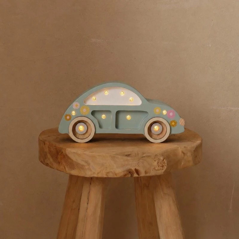Little Lights Retro Car Mini Night Light | Flower Power