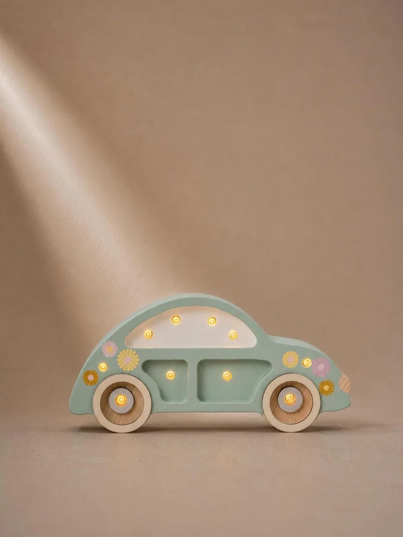 Little Lights Retro Car Mini Night Light | Flower Power