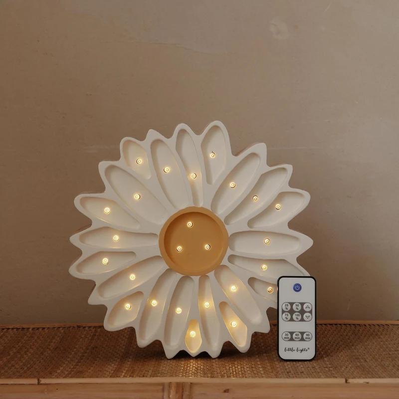 Little Lights Daisy Night Light | White