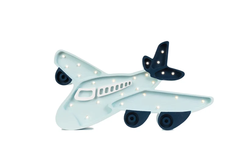 Little Lights Plane Night Light | Light Blue