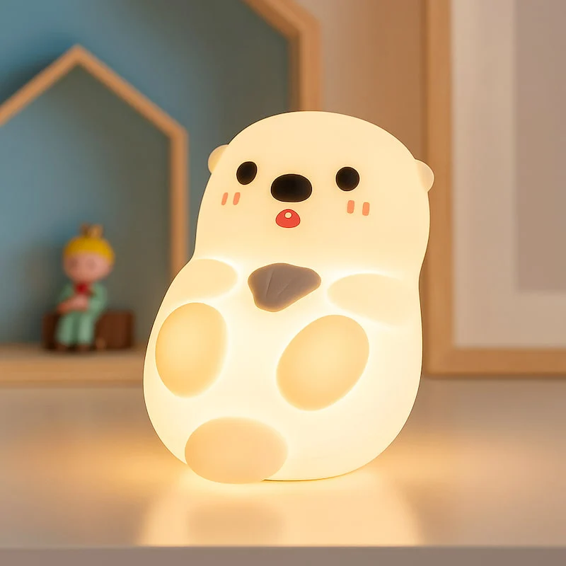 Veilleuse loutre en silicone - OttoLight