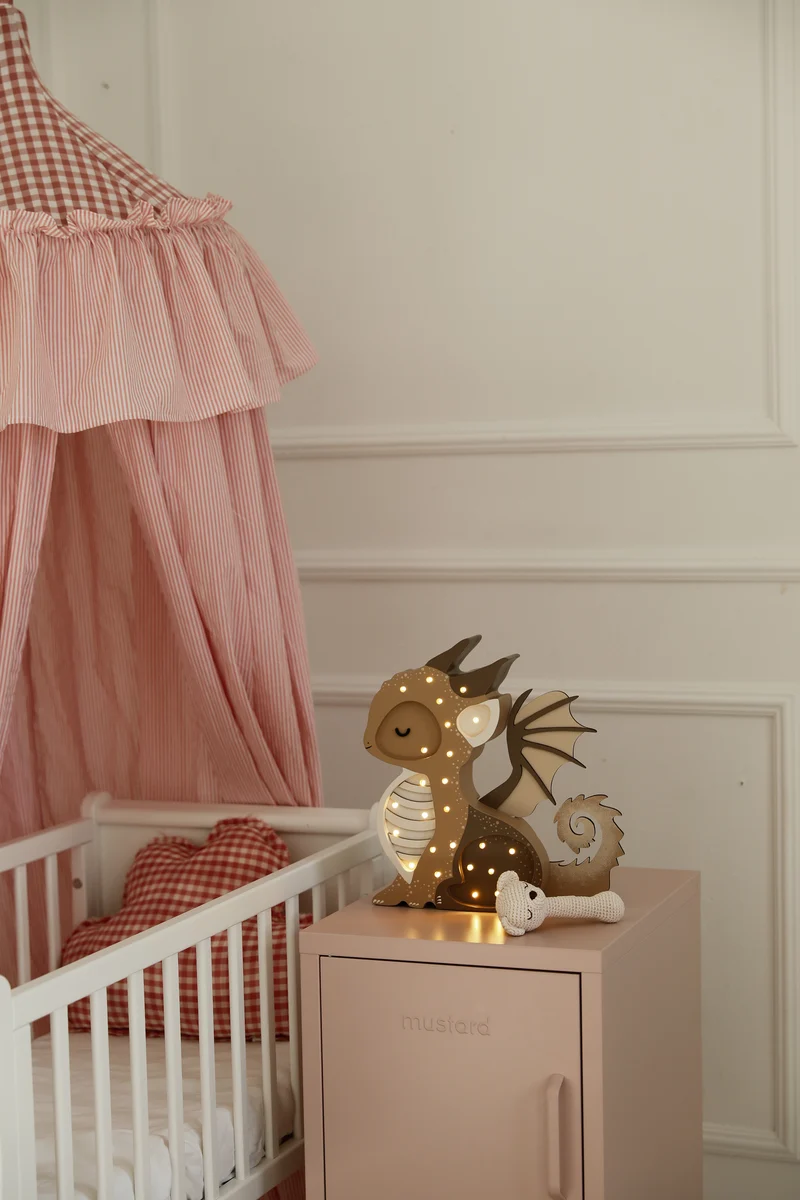 Little Lights Dragon Night Light | Tiramissu Brown