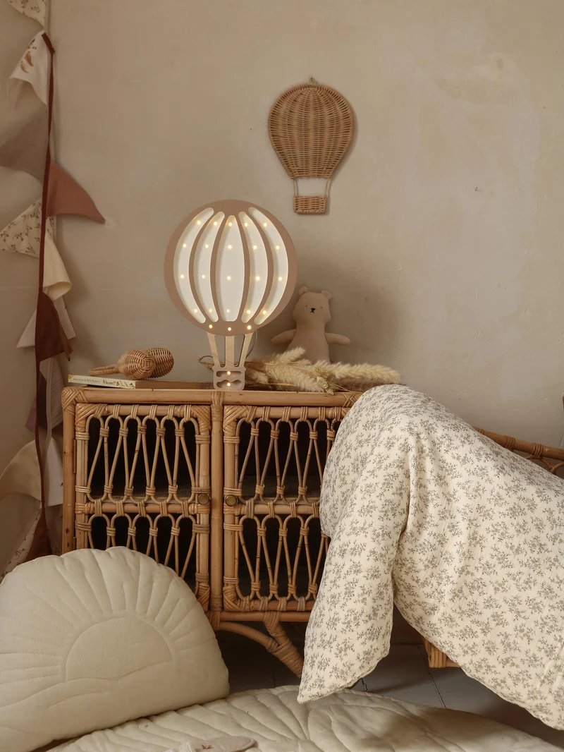 Little Lights Hot Air Balloon Night Light | Light Brown
