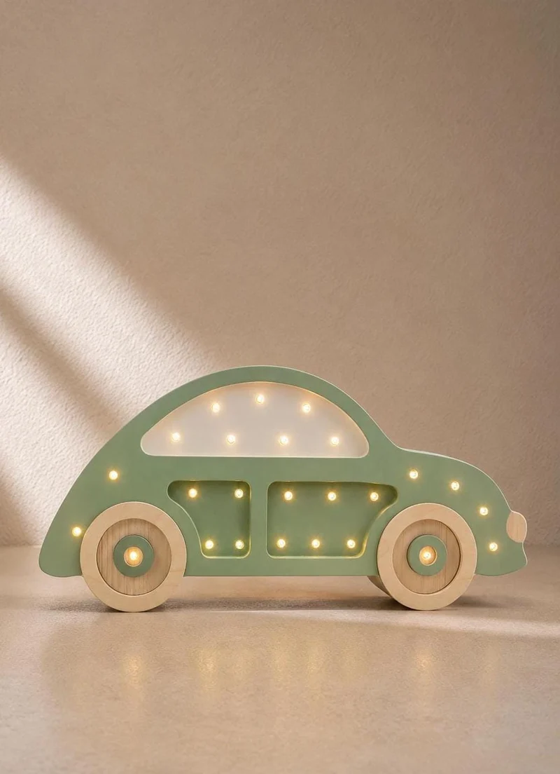Little Lights Retro Car Night Light | Olive Leaf