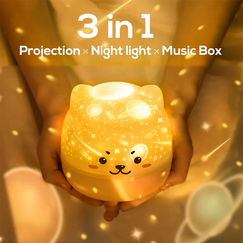 Veilleuse projection chat - StarsCat