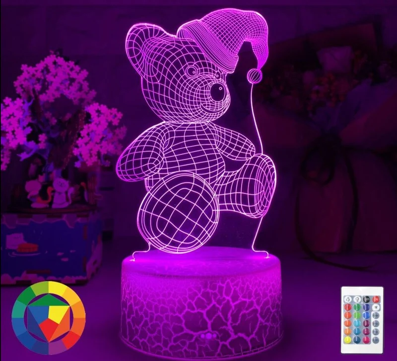 Niedlicher Teddybär Nacht Lampe Nachtlicht