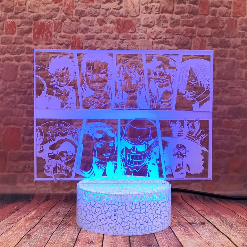 One Piece Manga Nacht Licht Lampe Comic Design
