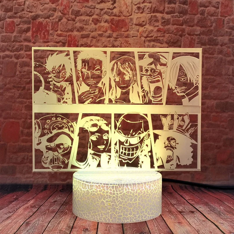 One Piece Manga Nacht Licht Lampe Comic Design