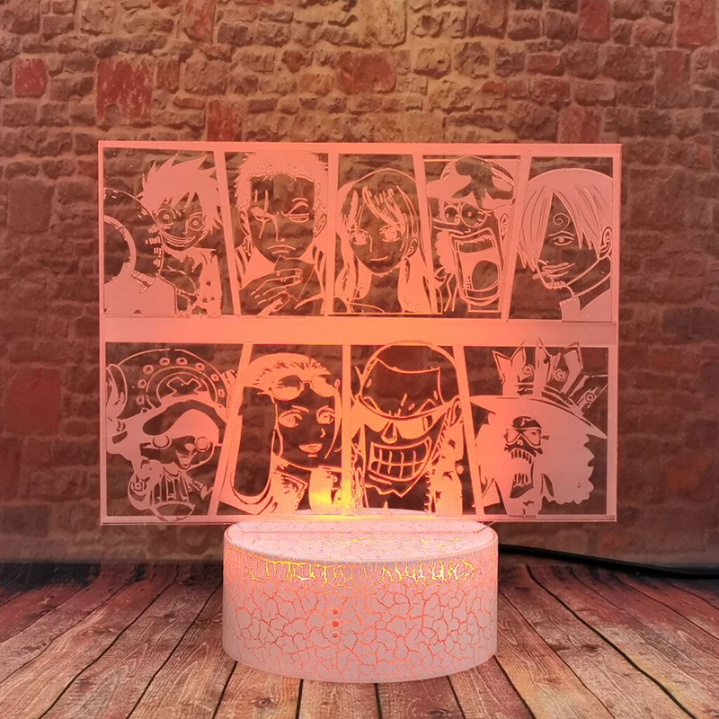 One Piece Manga Nacht Licht Lampe Comic Design