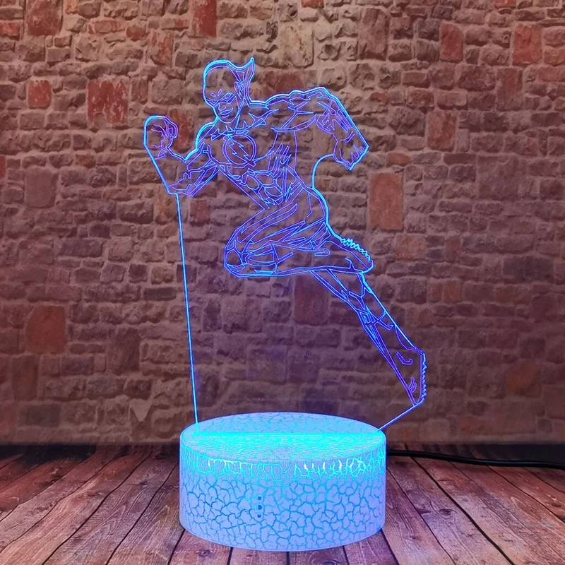 Der Flash Nacht Lampe mit Flash Superhelden Motiv