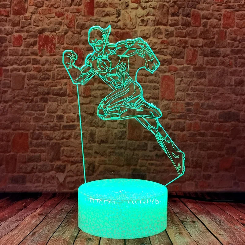 Der Flash Nacht Lampe mit Flash Superhelden Motiv