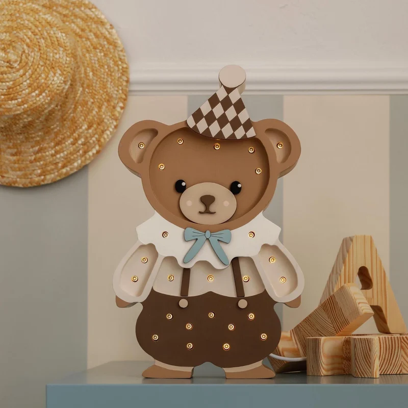 Little Lights Fairytale Friend Theo the Bear | Chocolate Brown