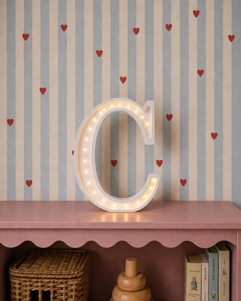 Little Lights Letter C Night Light | White
