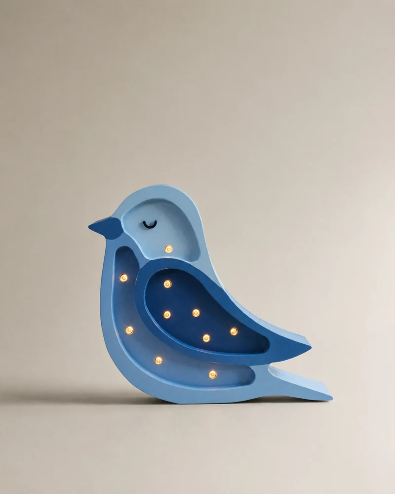 Little Lights Bird Mini Night Light | Denim