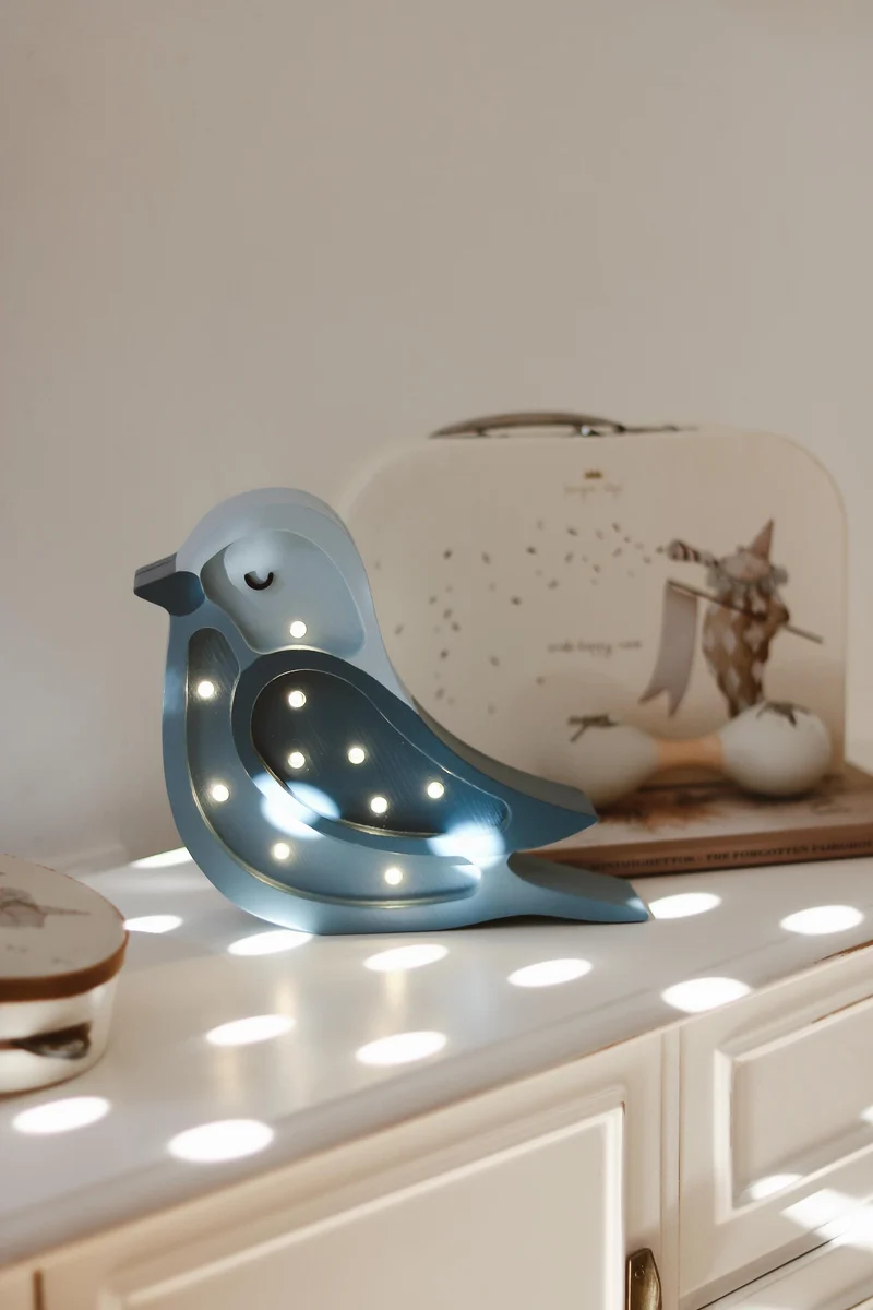 Little Lights Bird Mini Night Light | Denim