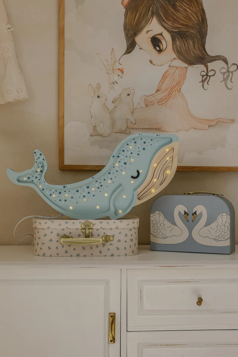 Little Lights Whale Night Light | Lagoon Waves