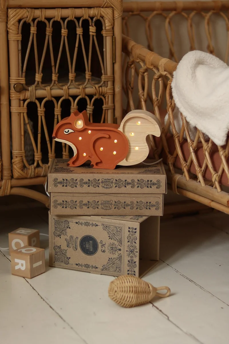 Little Lights Squirrel Mini Night Light | Ginger Wood
