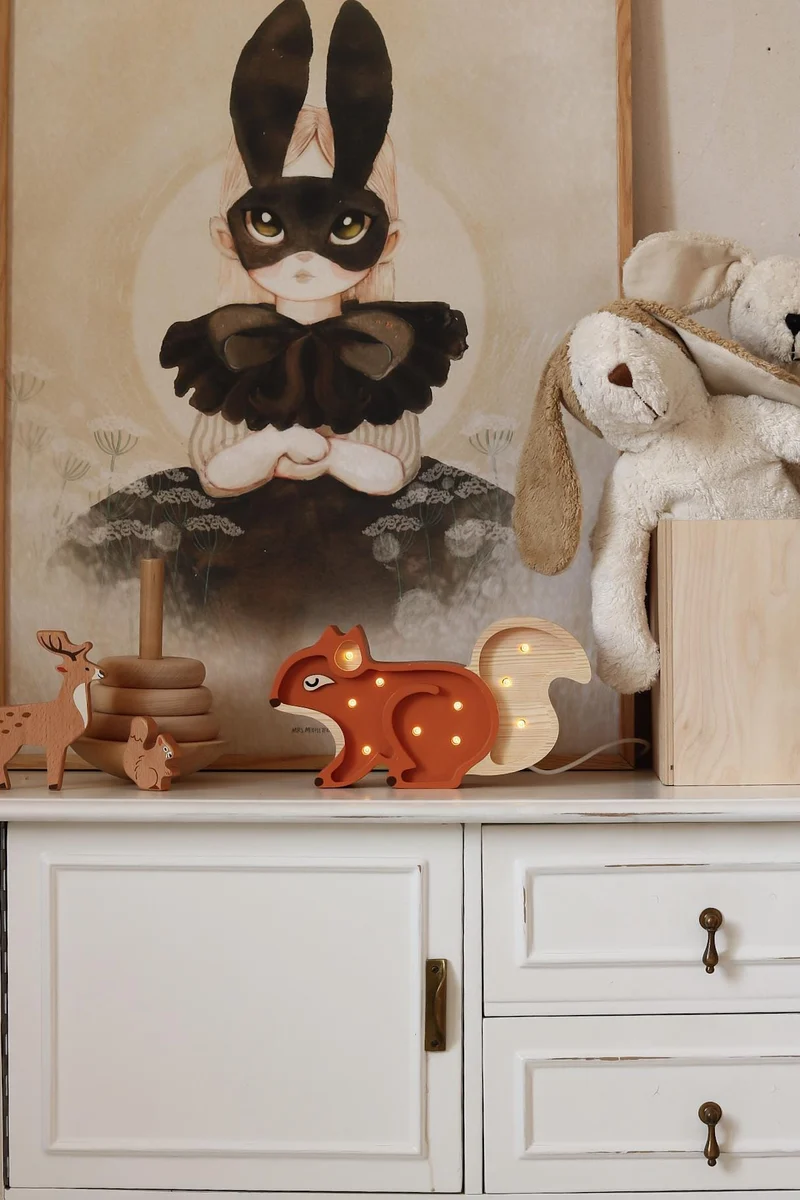 Little Lights Squirrel Mini Night Light | Ginger Wood