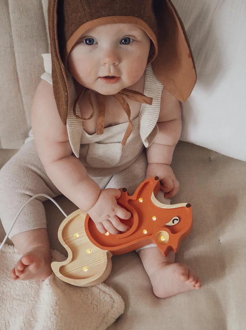Little Lights Squirrel Mini Night Light | Ginger Wood