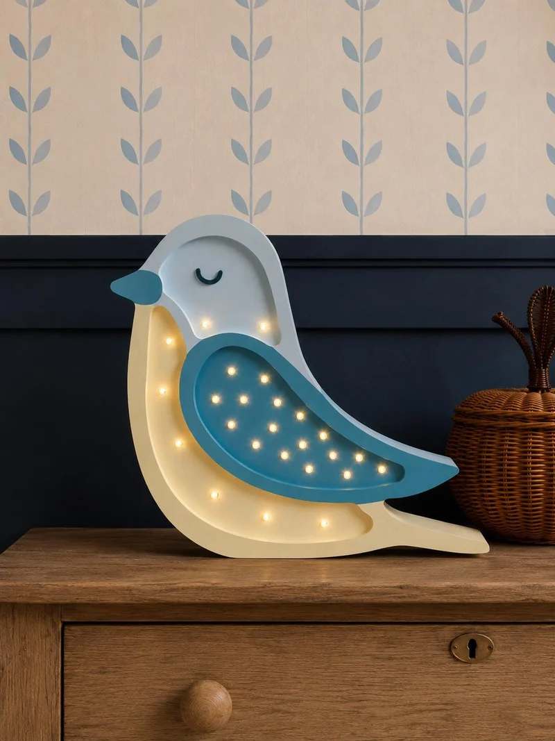 Little Lights Bird Night Light | Turquoise Yellow