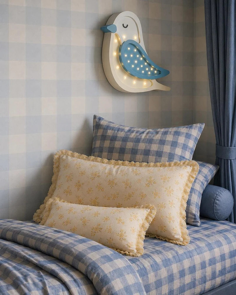 Little Lights Bird Night Light | Turquoise Yellow