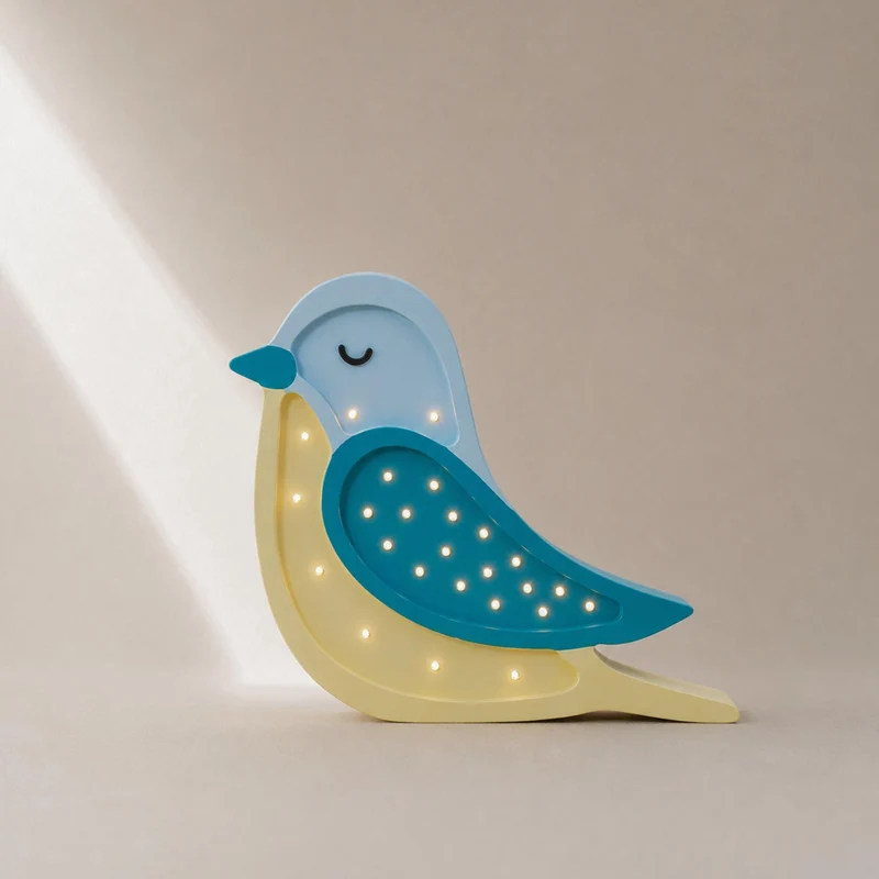 Little Lights Bird Night Light | Turquoise Yellow