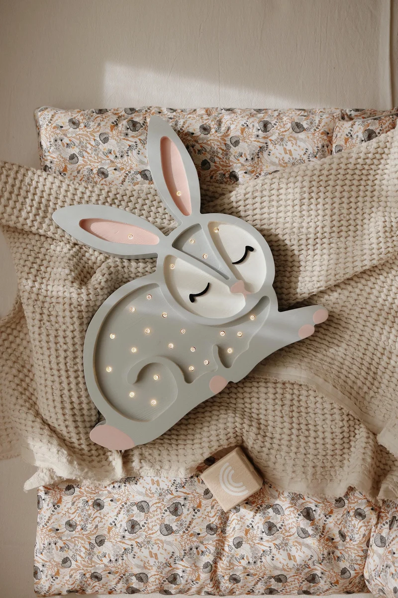 Little Lights Bunny Night Ligh | Light Gray