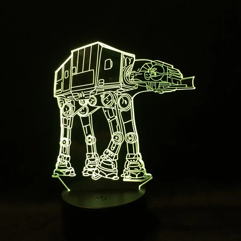 AT-AT Imperial Walker LED Lampe mit 3D Effekt