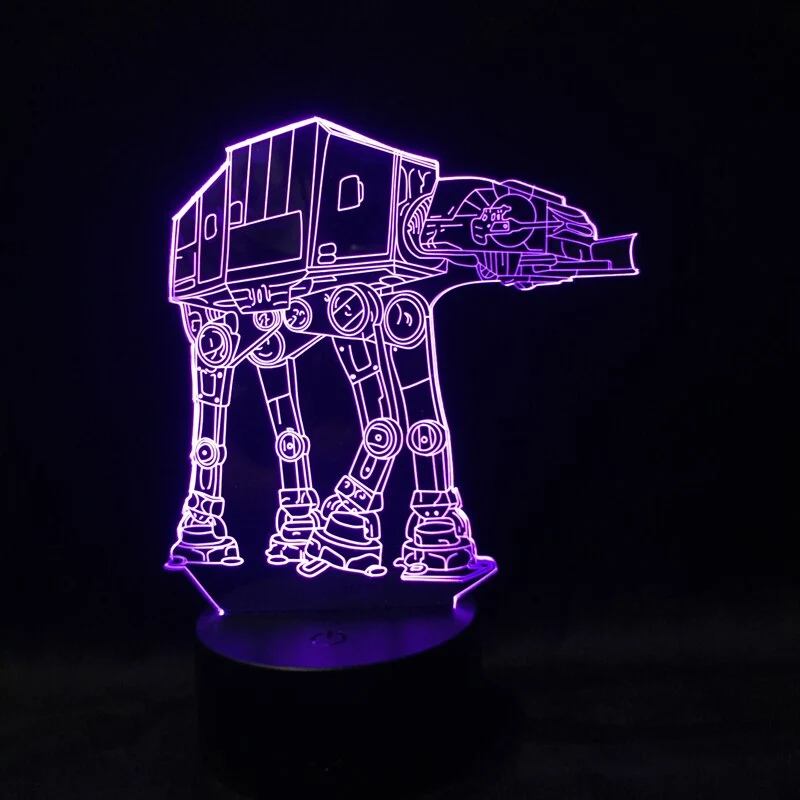 AT-AT Imperial Walker LED Lampe mit 3D Effekt