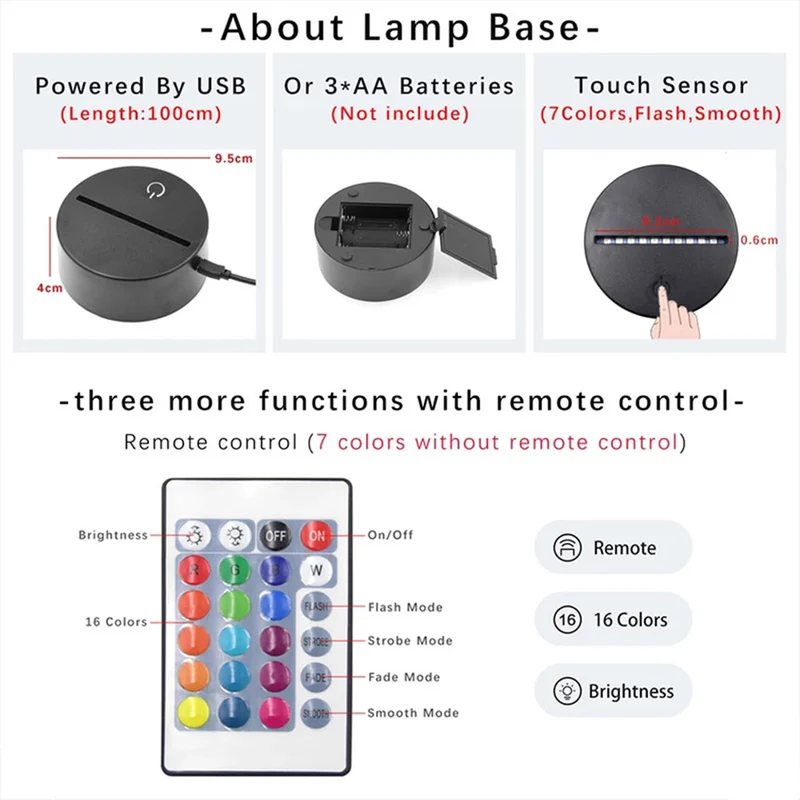 SUV Hummer Lampe mit 3D Effekt und Farbwechsel