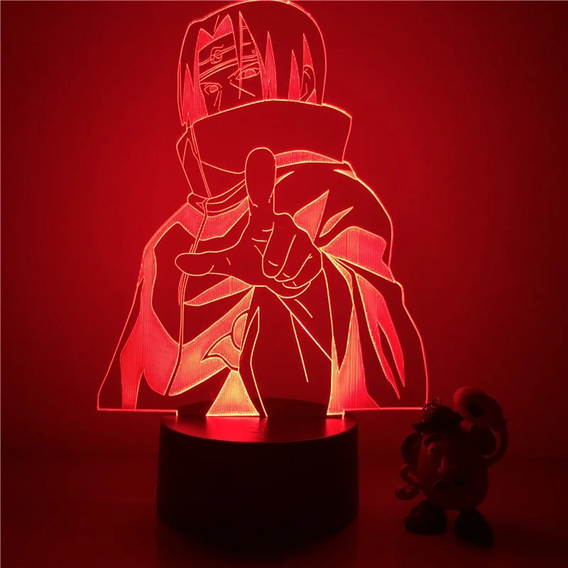 Naruto Nachtlicht Lampe mit 7 Farben im Wechsel und 3D Effekt