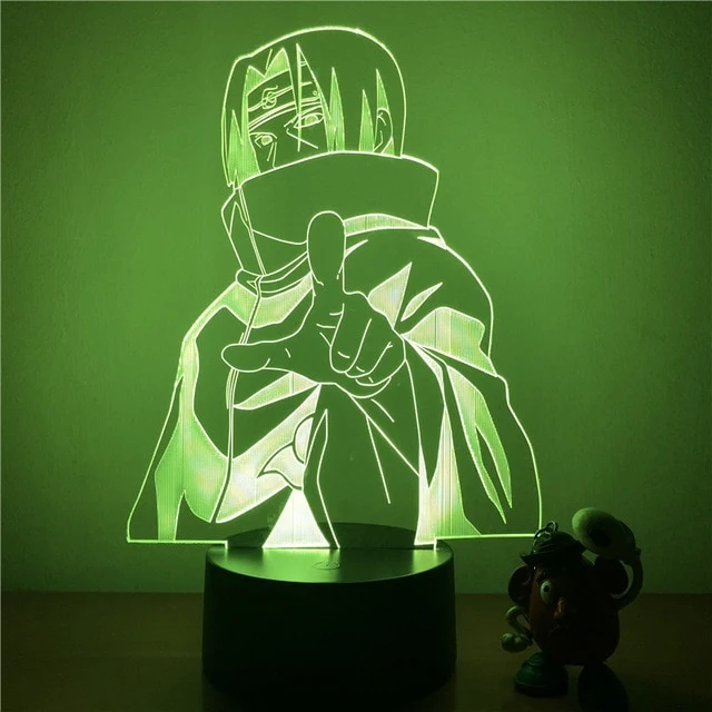 Naruto Nachtlicht Lampe mit 7 Farben im Wechsel und 3D Effekt