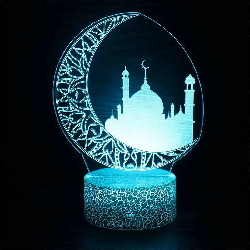 Veilleuse coranique Eid Mubarak 3D | EidQura