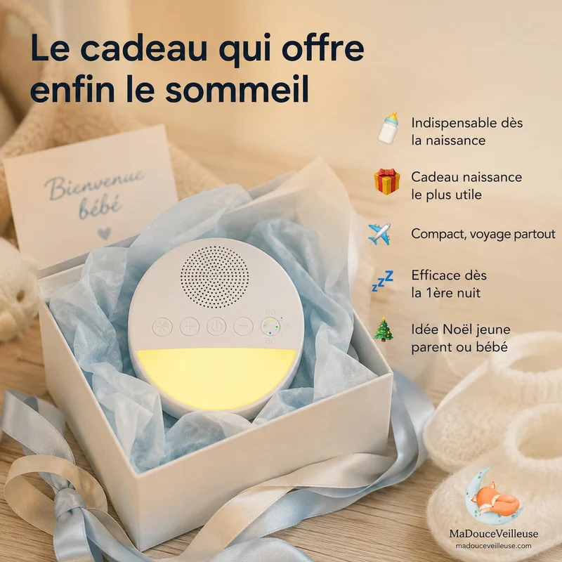 Veilleuse bruit blanc pour bébé - WhiteNoisy